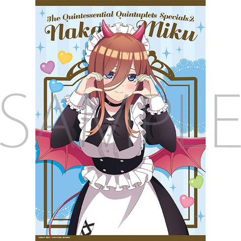 『五等分の花嫁*』クリアポスター/(小悪魔メイド)中野三玖